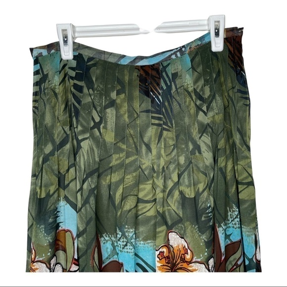 I JEANS BY BUFFALO Skirt Size 12 Multicolor Military Jungle Floral Print Maxi - Picture 2 of 8